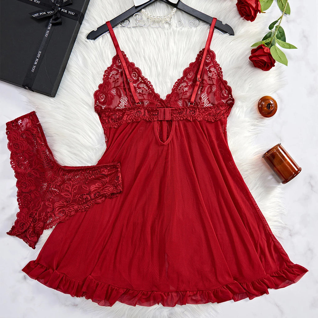 Sexy Lingerie Dress Women Lace