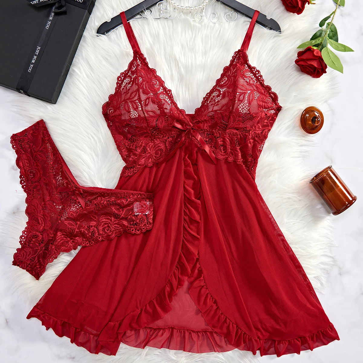 Sexy Lingerie Dress Women Lace